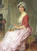Charles-Amable Lenoir The Seamstress Spain oil painting artist